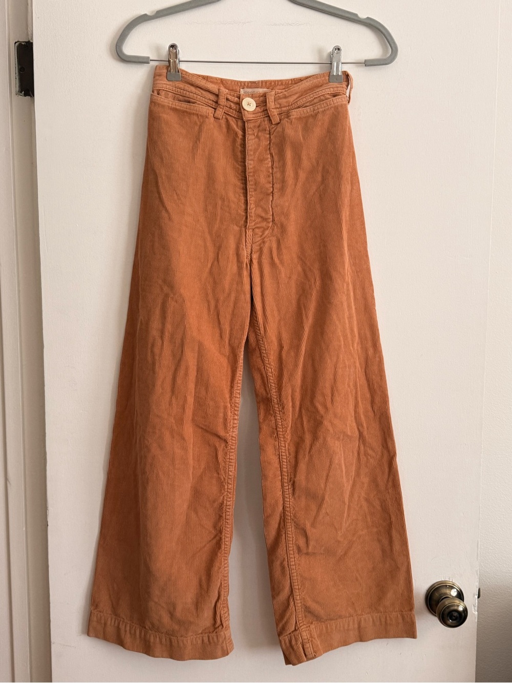 Jesse Kamm Corduroy Sailor Pants | Palomino | High Rise Wide Leg | Size 0
